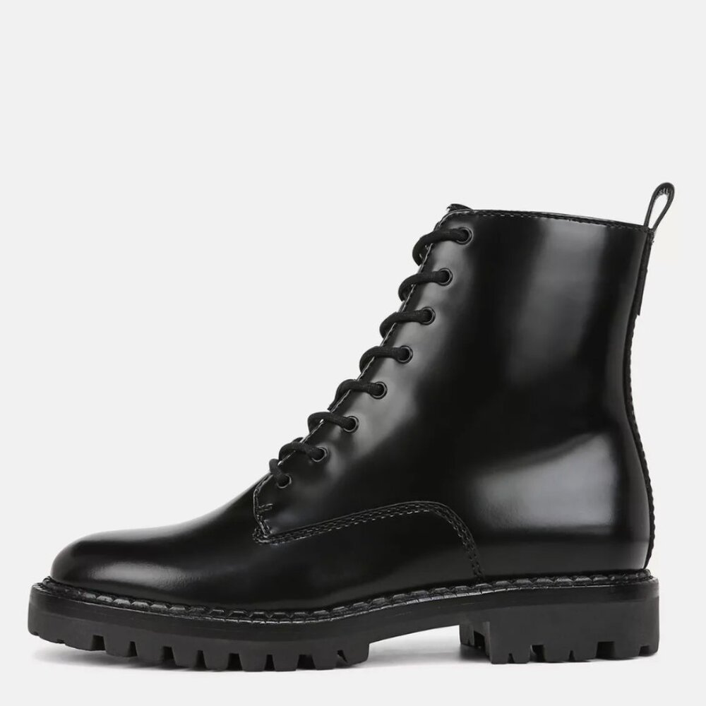 VINCE Cabria Leather Lug Boot Size 5 New